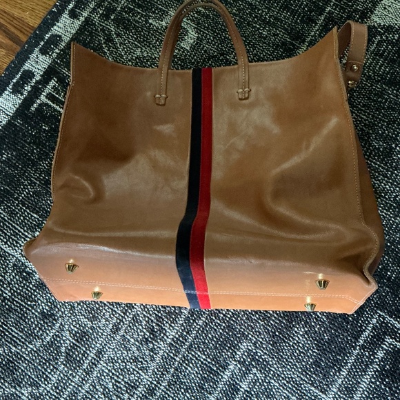 Clare V Simple Tote with Stripes - Picture 5 of 7